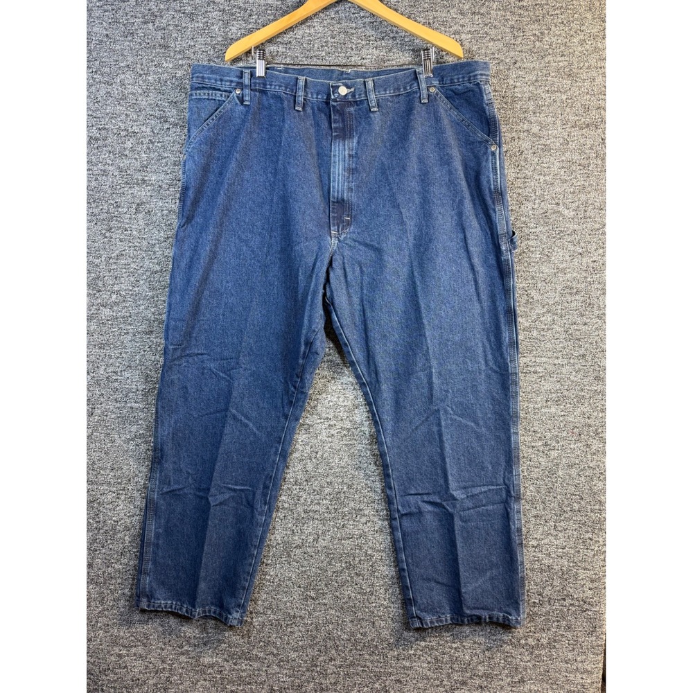 Wrangler Carpenter‎ Jeans Mens 46x30 Blue Loose Fit Utility Denim 94LSWDV NEW